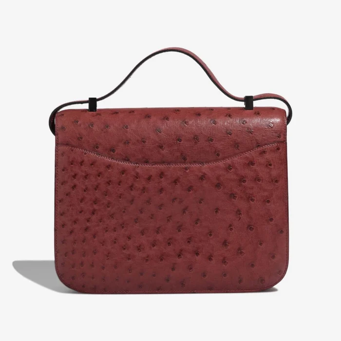 Premium Hermès Replica Constance 24 Ostrich Rouge H PHW - Direct Luxury Fashion - Image 3