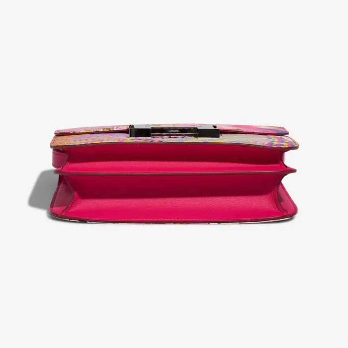 Premium Hermès Replica Constance Marble 24 Silk/Swift Multicolour/Rose Mexico PHW - Direct Luxury Fashion - Image 4