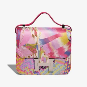 Premium Hermès Replica Constance Marble 24 Silk/Swift Multicolour/Rose Mexico PHW - Direct Luxury Fashion