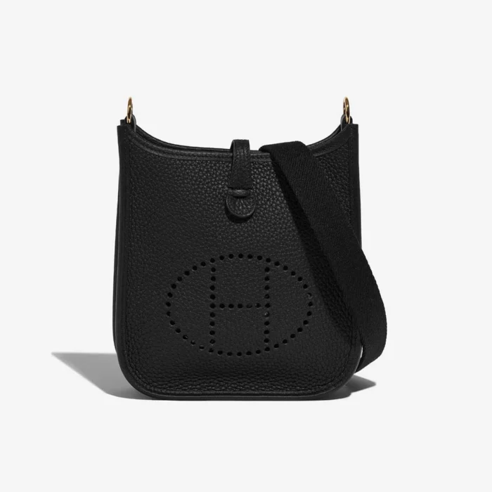 Premium Hermès Replica Evelyne 16 Clemence Black GHW - Direct Luxury Fashion