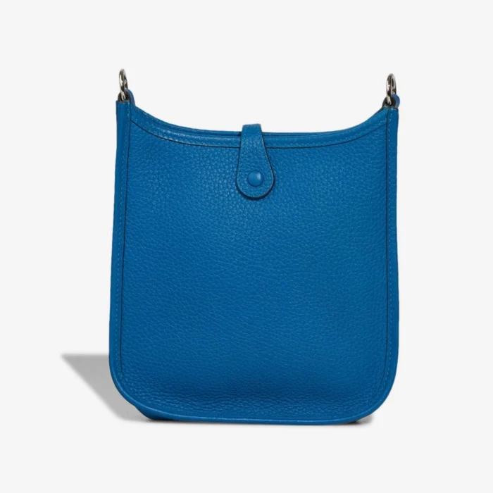 Premium Hermès Replica Evelyne 16 Clemence Bleu Zelliege PHW - Direct Luxury Fashion - Image 3
