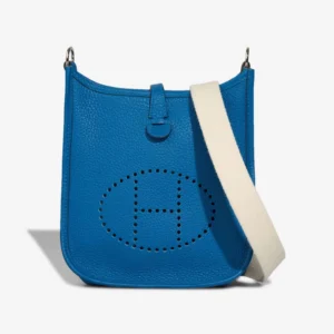 Premium Hermès Replica Evelyne 16 Clemence Bleu Zelliege PHW - Direct Luxury Fashion