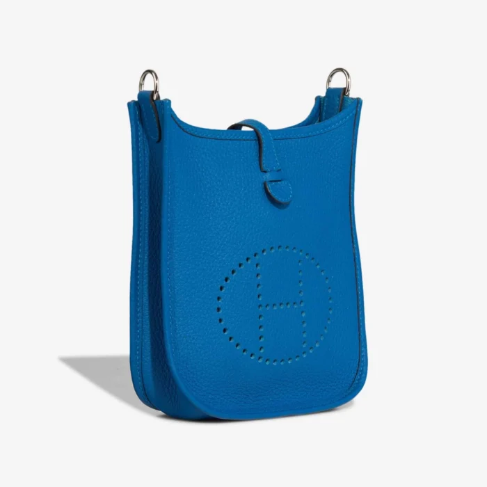 Premium Hermès Replica Evelyne 16 Clemence Bleu Zelliege PHW - Direct Luxury Fashion - Image 5