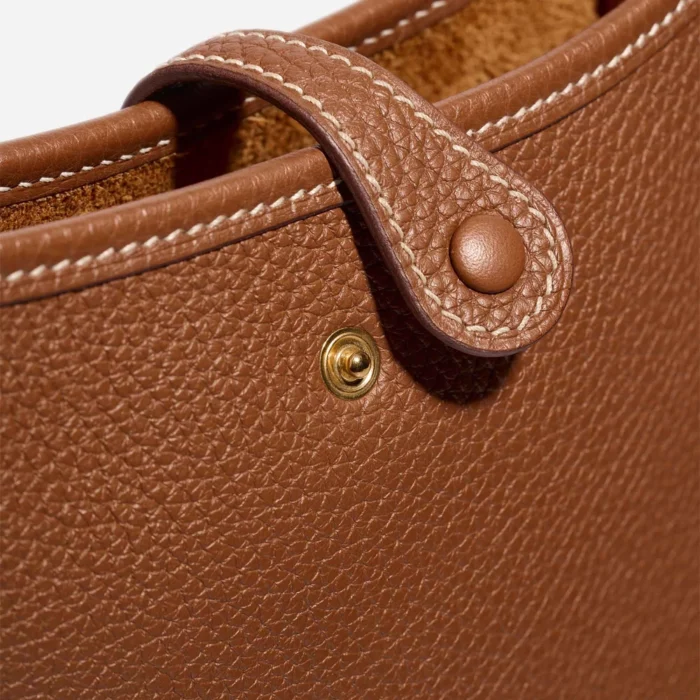 Premium Hermès Replica Evelyne 16 Clemence Gold GHW - Direct Luxury Fashion - Image 6