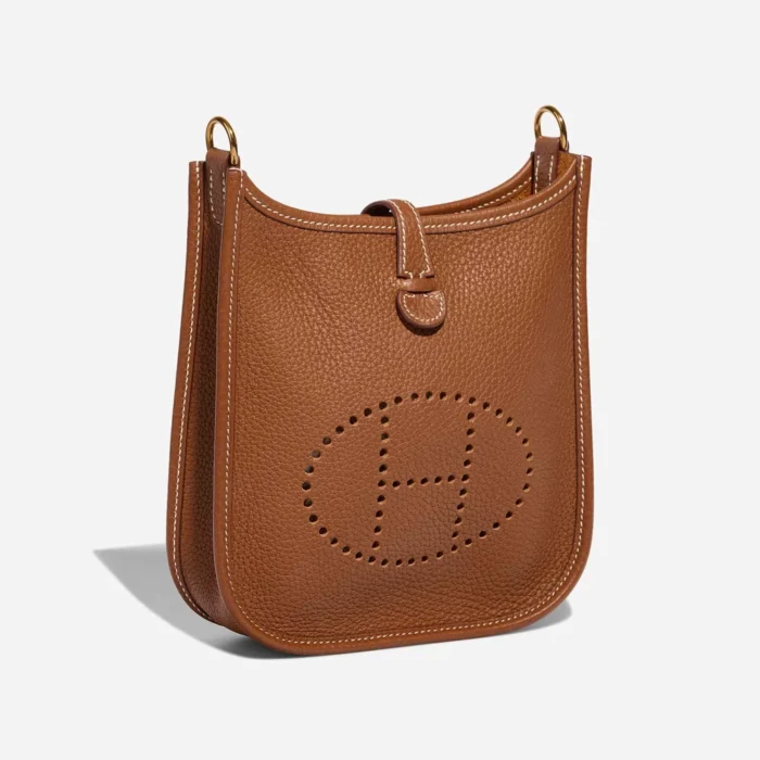 Premium Hermès Replica Evelyne 16 Clemence Gold GHW - Direct Luxury Fashion - Image 4