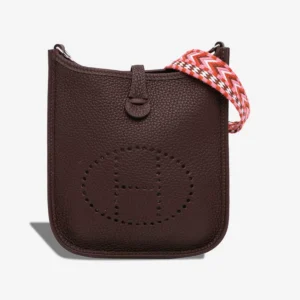 Premium Hermès Replica Evelyne 16 Clemence Rouge Sellier PHW - Direct Luxury Fashion