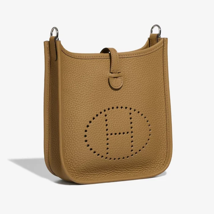 Premium Hermès Replica Evelyne 16 Taurillon Clemence Biscuit PHW - Direct Luxury Fashion - Image 5