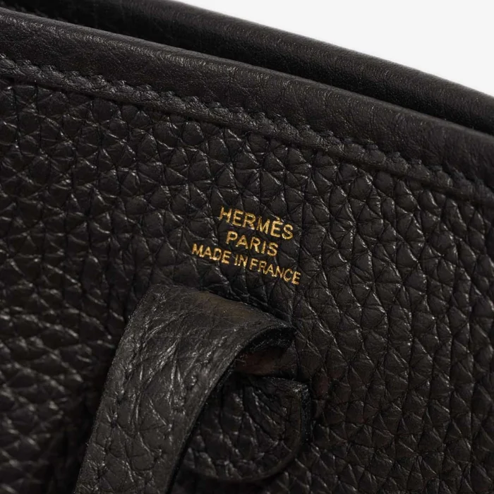 Premium Hermès Replica Evelyne 16 Taurillon Clemence Black GHW - Direct Luxury Fashion - Image 2