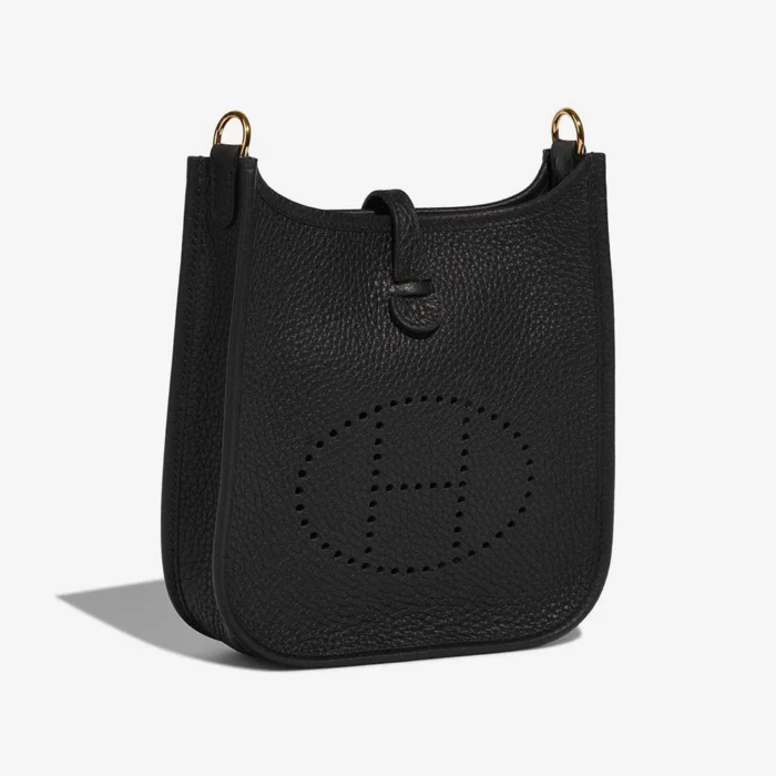 Premium Hermès Replica Evelyne 16 Taurillon Clemence Black GHW - Direct Luxury Fashion - Image 6