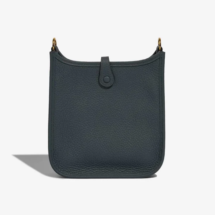 Premium Hermès Replica Evelyne 16 Taurillon Clemence Bleu Orage/Bleu Brume GHW - Direct Luxury Fashion - Image 3