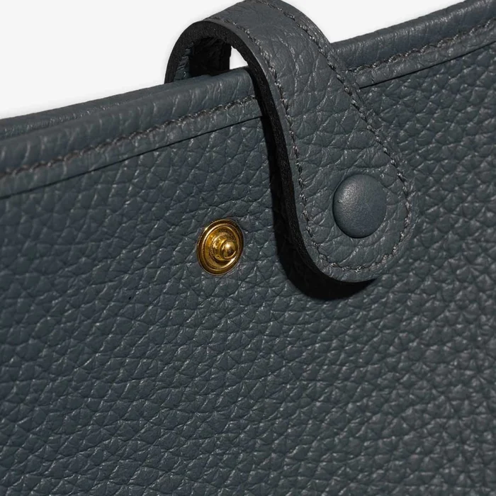 Premium Hermès Replica Evelyne 16 Taurillon Clemence Bleu Orage/Bleu Brume GHW - Direct Luxury Fashion - Image 6