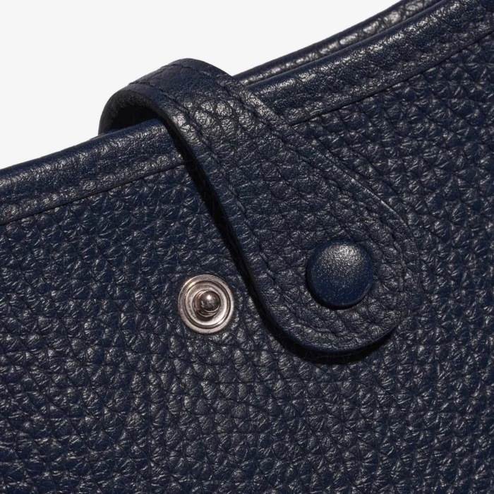 Premium Hermès Replica Evelyne 16 Taurillon Clemence Blue Nuit PHW - Direct Luxury Fashion - Image 7