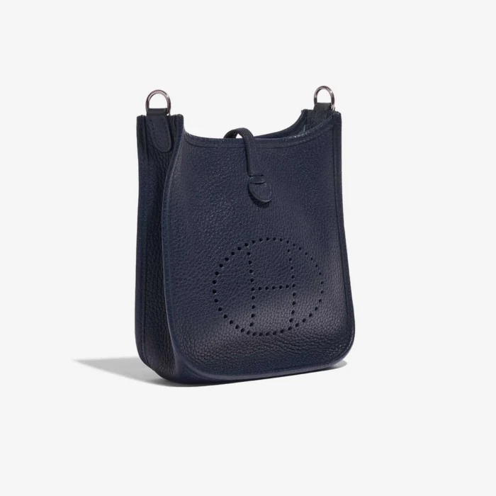 Premium Hermès Replica Evelyne 16 Taurillon Clemence Blue Nuit PHW - Direct Luxury Fashion - Image 4