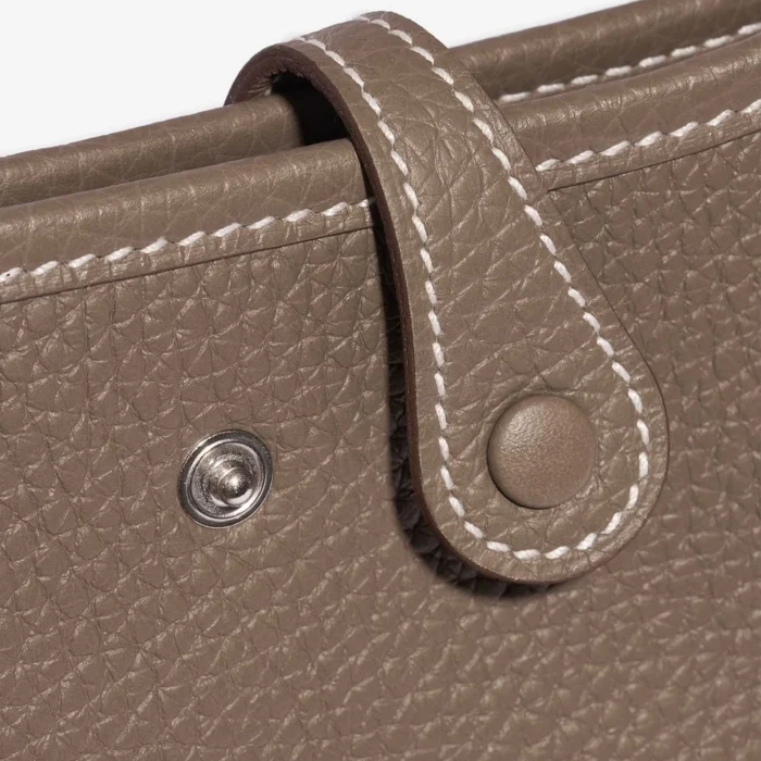 Premium Hermès Replica Evelyne 16 Taurillon Clemence Etoupe PHW - Direct Luxury Fashion - Image 5