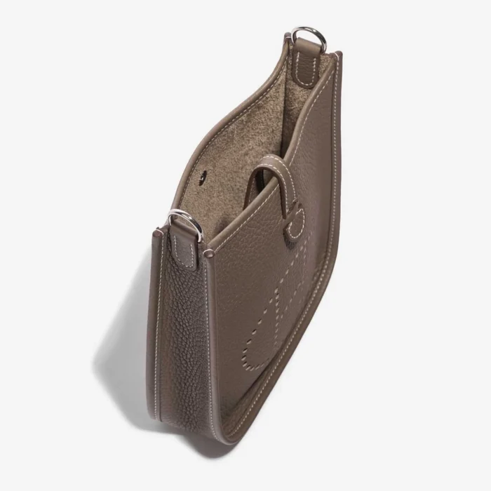 Premium Hermès Replica Evelyne 16 Taurillon Clemence Etoupe PHW - Direct Luxury Fashion - Image 3
