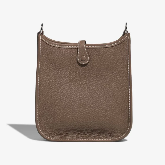 Premium Hermès Replica Evelyne 16 Taurillon Clemence Etoupe/Blue Indigo PHW - Direct Luxury Fashion - Image 3