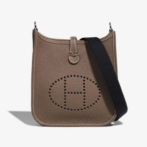 Premium Hermès Replica Evelyne 16 Etoupe/Blue Indigo PHW | DLF