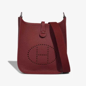 Premium Hermès Replica Evelyne 16 Taurillon Clemence Rouge H PHW - Direct Luxury Fashion