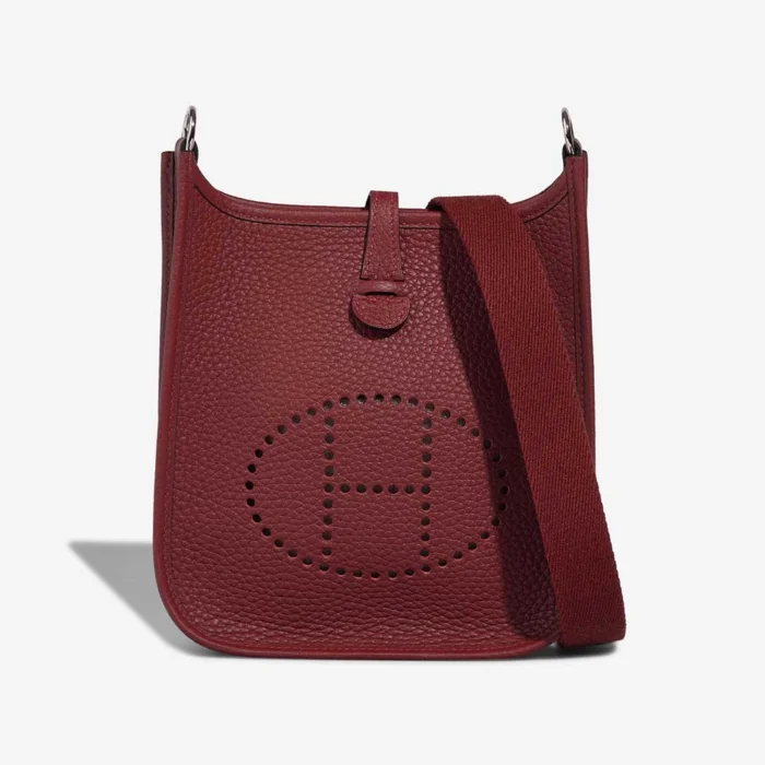 Premium Hermès Replica Evelyne 16 Taurillon Clemence Rouge H PHW - Direct Luxury Fashion