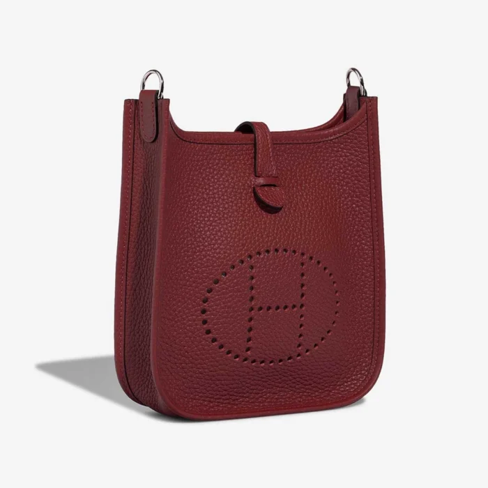 Premium Hermès Replica Evelyne 16 Taurillon Clemence Rouge H PHW - Direct Luxury Fashion - Image 6