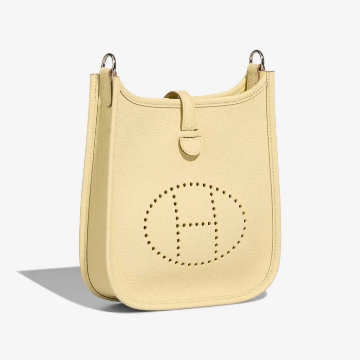 Premium Hermès Replica Evelyne 16 Taurillon Clemence/Amazone Jaune Milton PHW - Direct Luxury Fashion - Image 5