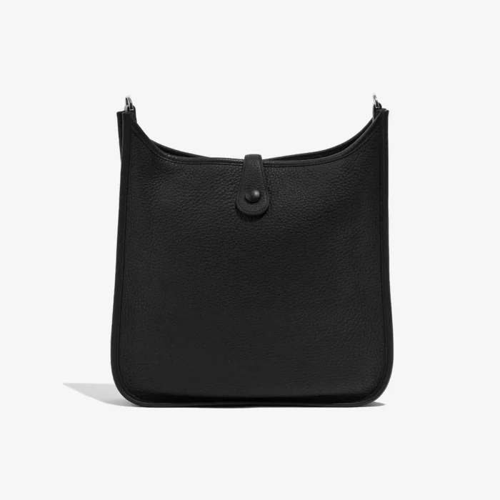Premium Hermès Replica Evelyne 29 Clemence Black PHW - Direct Luxury Fashion - Image 2