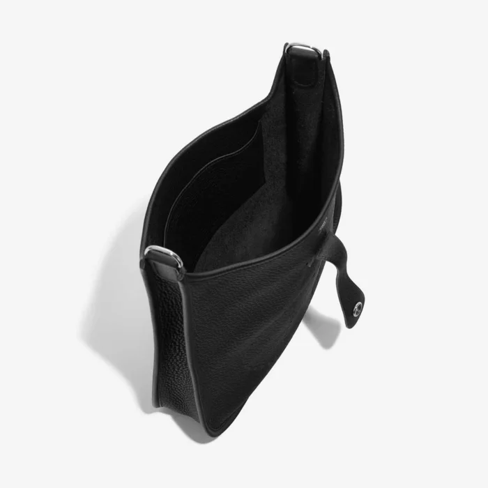 Premium Hermès Replica Evelyne 29 Clemence Black PHW - Direct Luxury Fashion - Image 5