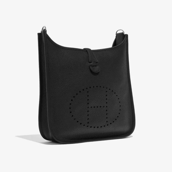 Premium Hermès Replica Evelyne 29 Clemence Black PHW - Direct Luxury Fashion - Image 4