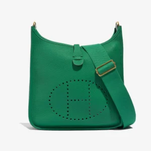 Premium Hermès Replica Evelyne 29 Clemence Vert Jade GHW