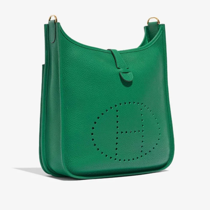 Premium Hermès Replica Evelyne 29 Clemence Vert Jade GHW - Direct Luxury Fashion - Image 5