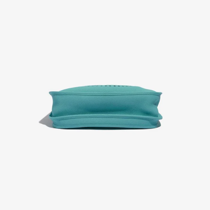Premium Hermès Replica Evelyne 29 Taurillon Clemence Blue Lagon PHW - Direct Luxury Fashion - Image 3
