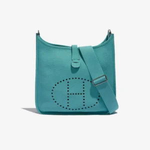 Premium Hermès Replica Evelyne 29 - Blue Lagon PHW | DLF