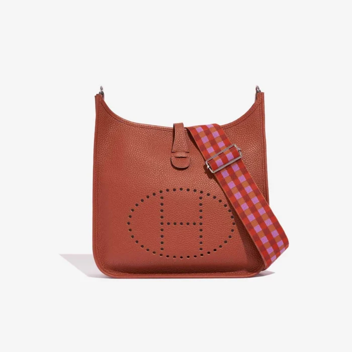 Premium Hermès Replica Evelyne 29 Taurillon Clemence Cuivre PHW