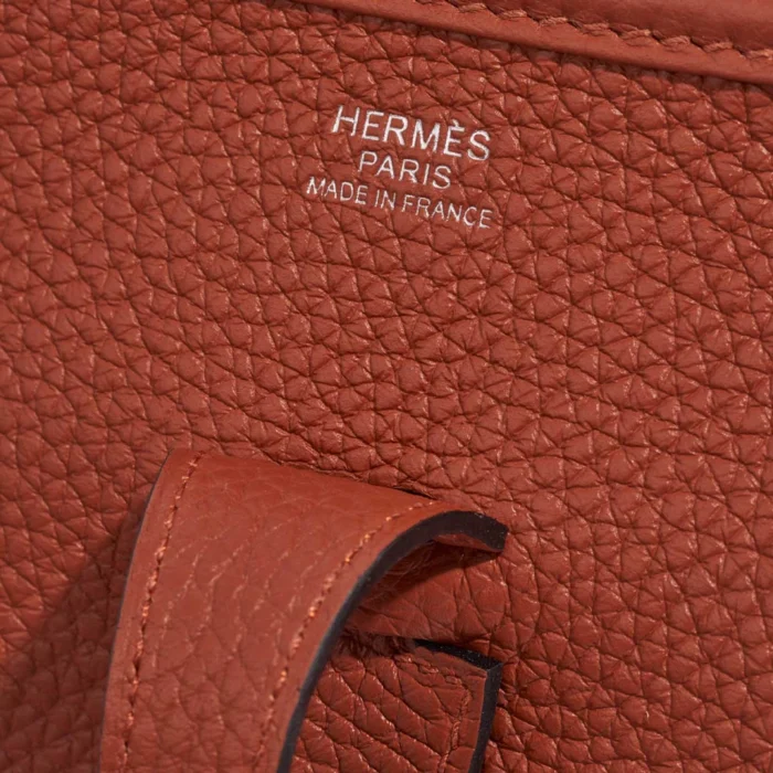 Premium Hermès Replica Evelyne 29 Taurillon Clemence Cuivre PHW - Direct Luxury Fashion - Image 6