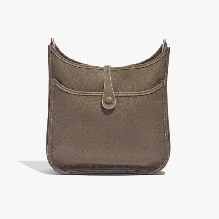 Premium Hermès Replica Evelyne 29 Taurillon Clemence Etoupe GHW - Direct Luxury Fashion - Image 2