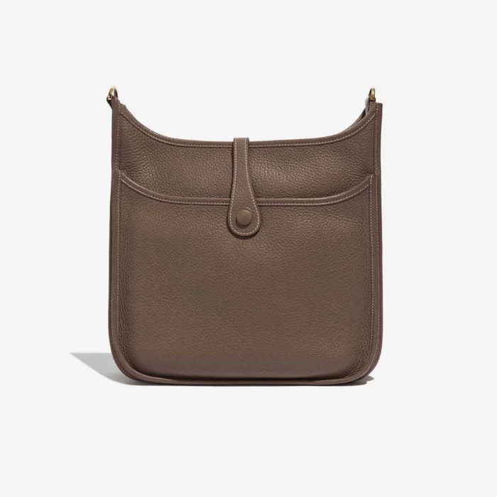 Premium Hermès Replica Evelyne 29 Taurillon Clemence Etoupe GHW - Direct Luxury Fashion - Image 2
