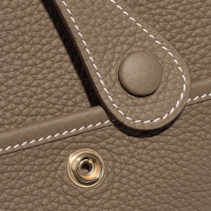 Premium Hermès Replica Evelyne 29 Taurillon Clemence Etoupe GHW - Direct Luxury Fashion - Image 7