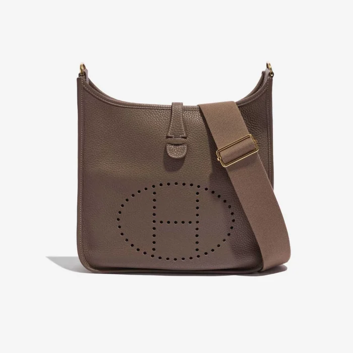 Premium Hermès Replica Evelyne 29 Taurillon Clemence Etoupe