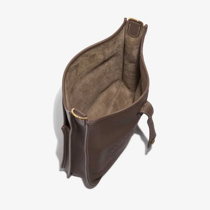Premium Hermès Replica Evelyne 29 Taurillon Clemence Etoupe GHW - Direct Luxury Fashion - Image 5