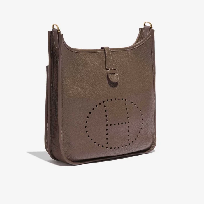 Premium Hermès Replica Evelyne 29 Taurillon Clemence Etoupe GHW - Direct Luxury Fashion - Image 4