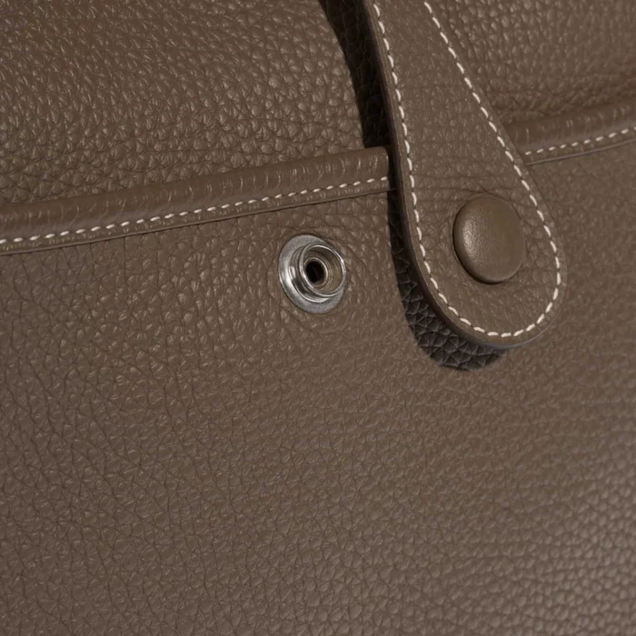 Premium Hermès Replica Evelyne 29 Taurillon Clemence Etoupe PHW - Direct Luxury Fashion - Image 7
