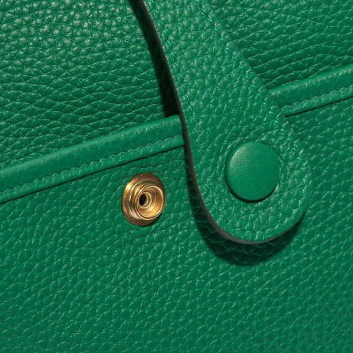 Premium Hermès Replica Evelyne 29 Taurillon Clemence Vert Jade GHW - Direct Luxury Fashion - Image 6