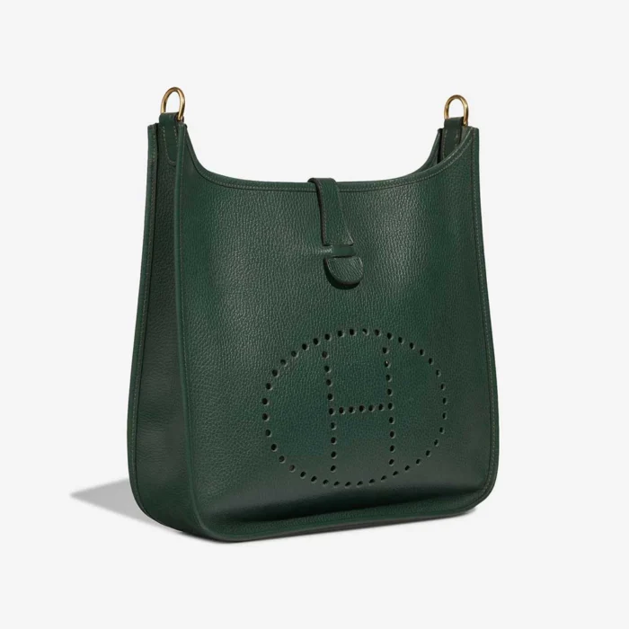 Premium Hermès Replica Evelyne 33 Clemence Vert Anglais GHW - Direct Luxury Fashion - Image 5