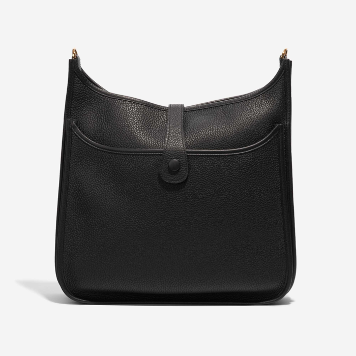Premium Hermès Replica Evelyne 33 Taurillon Clemence Black GHW - Direct Luxury Fashion - Image 2