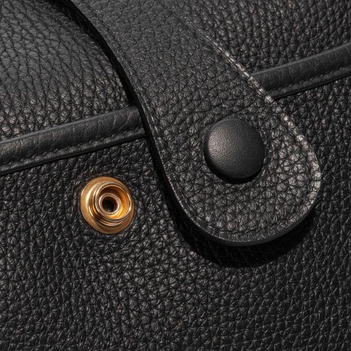 Premium Hermès Replica Evelyne 33 Taurillon Clemence Black GHW - Direct Luxury Fashion - Image 7
