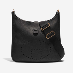 Premium Hermès Replica Evelyne 33 Clemence Black GHW | DLF