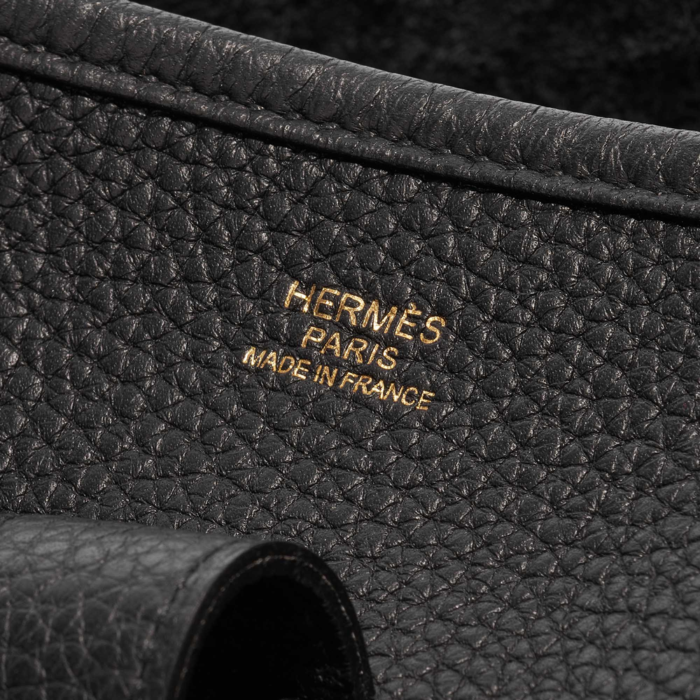 Premium Hermès Replica Evelyne 33 Taurillon Clemence Black GHW - Direct Luxury Fashion - Image 6