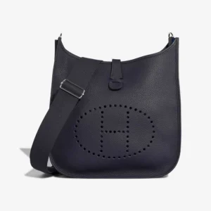 Premium Hermès Replica Evelyne 33 Taurillon Clemence Bleu Nuit PHW - Direct Luxury Fashion
