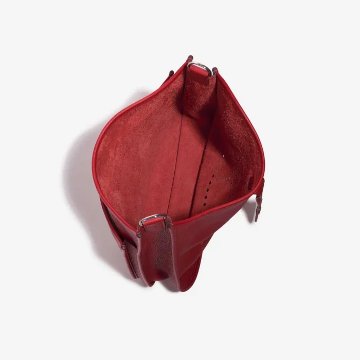 Premium Hermès Replica Evelyne 33 Taurillon Clemence Rouge Casaque PHW - Direct Luxury Fashion - Image 5