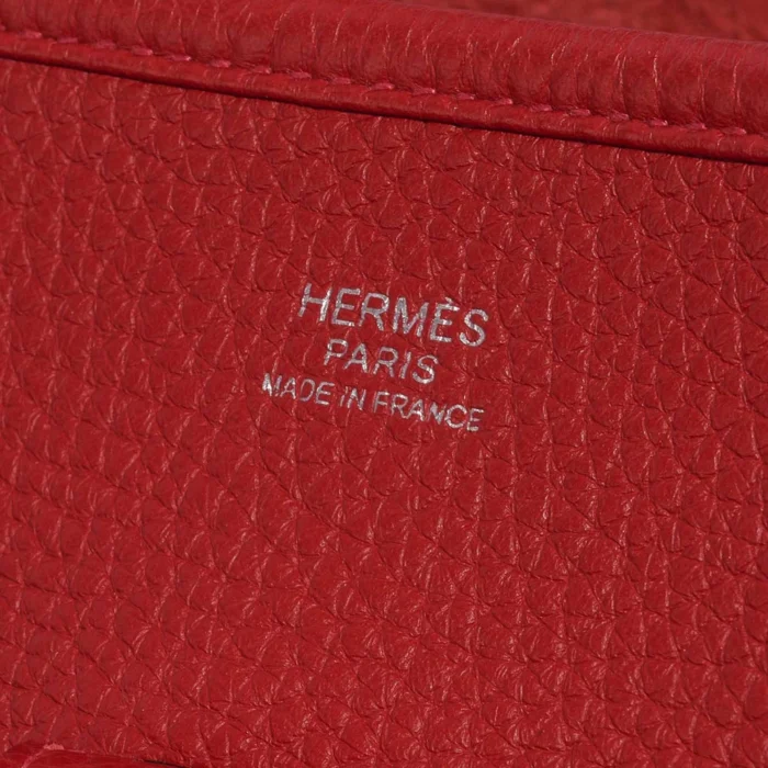 Premium Hermès Replica Evelyne 33 Taurillon Clemence Rouge Casaque PHW - Direct Luxury Fashion - Image 6